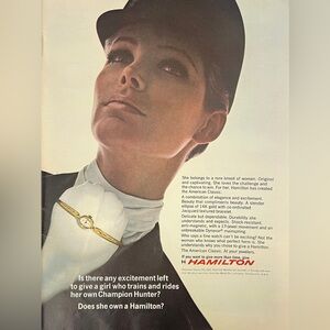 Hamilton | Vintage 1970s Magazine Advertisement
